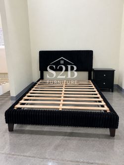 Queen Size Black Plain With Ortho Matres!!!!