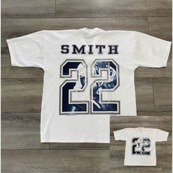 Vintage Emmitt Smith 22 Dallas Cowboys Jersey Size L Shirt Top  Xplosion 1996 