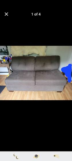 Gray full-size sleeper sofa