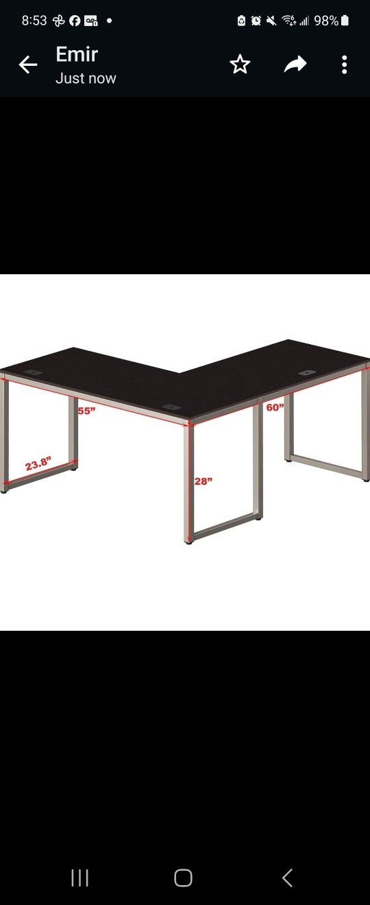 L Shaped Standing Desk