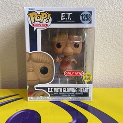Funko Pop E.T. With Glowing Heart Target Exclusive Mint