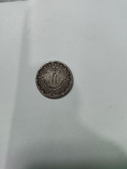 1936 Mexico 10 Centavos Silver Coin