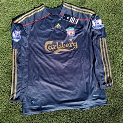 2009/10 Liverpool Away Torres Long Sleeves Jersey 