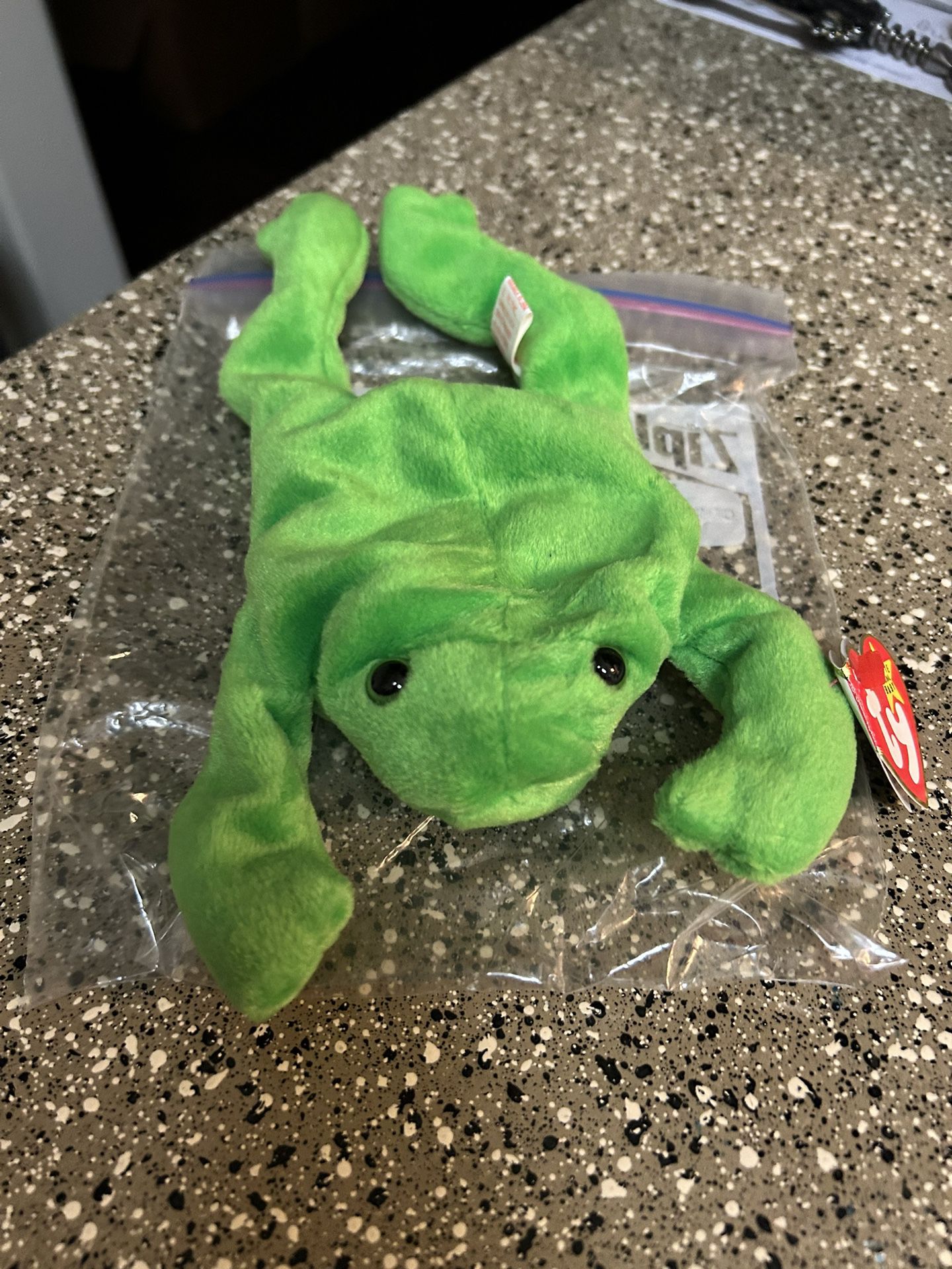 1993 Legs The Frog Beanie Baby- One Of The Original 9