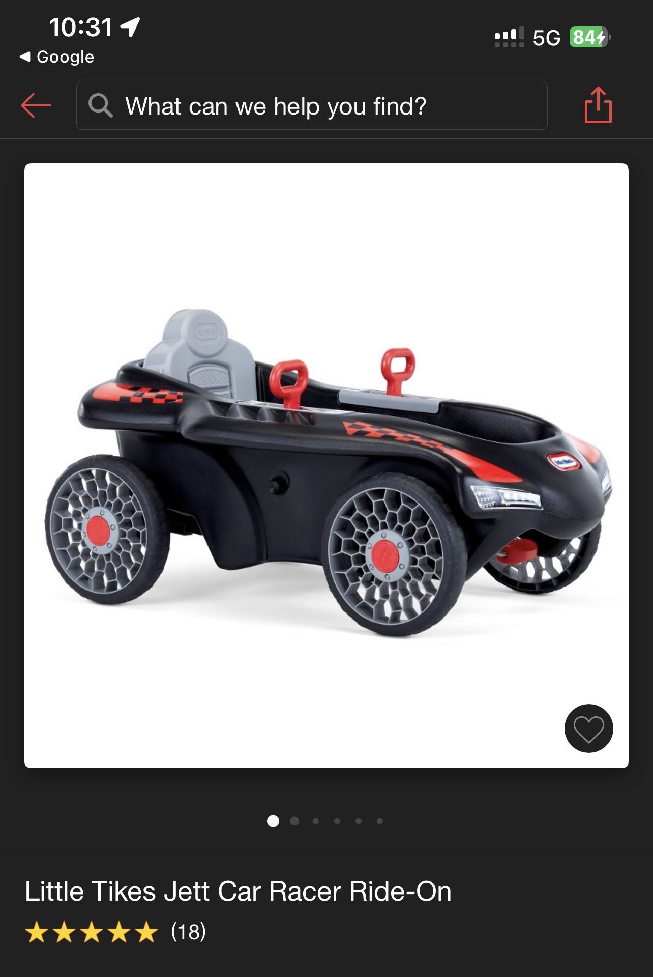 Little Tikes Jett Car Racer Rideon Pedal Car In Black And, 53 OFF