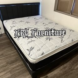 New Queen Bed Frame With Mattress 