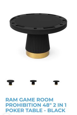 RAM Game Room Prohibition 48" 2-in-1 Poker Table
