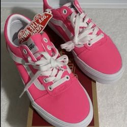 Women’s Tennis Unisex Vans Old Skool Classic (Neon) Knockout Pink True White 100% Authentic size 6 must pick up