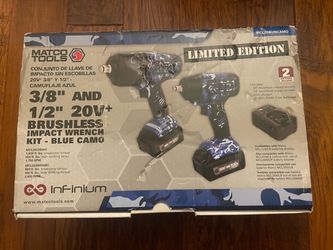 Matco Tools Limited Edition Blue Camo Impact Wrench Kit
