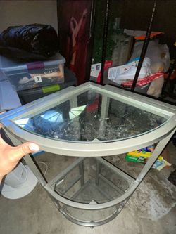 Glass Corner Shelf