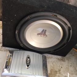 12W1v2.4a 12 inch subwoofer 🔊 and amplifier