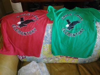 Eagle lake elementary 2 shirts,L