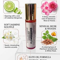 Luxury Perfume Oil Roll On 10ml Long Lasting Alcohol Free Floral Fruity Fragrance Travel Size  Enjoy the richness of a concentrated perfume oil design