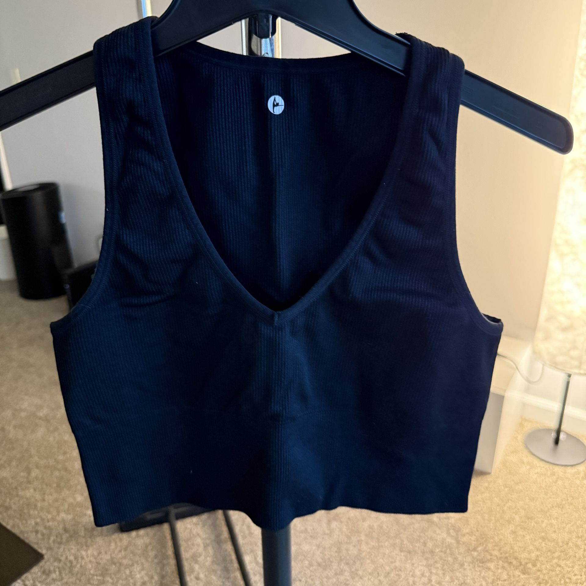 Women's 90 Degree By Reflex ribbed crop tank top
