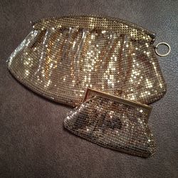 Vintage Whiting In Davis Small Clutch Bag And Coin Purse