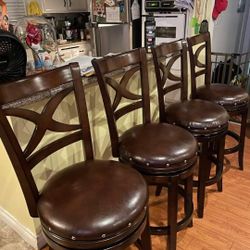 4 Bar Stools Chairs Barstools 29"
