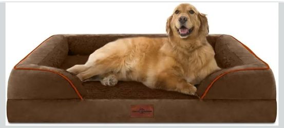 Comfort Expression Orthopedic Dog Bed for Extra Large Dogs with Bolster
Waterproof Dog Couch Bed with Washable Cover & Non-Slip Bottom, Supportive Egg