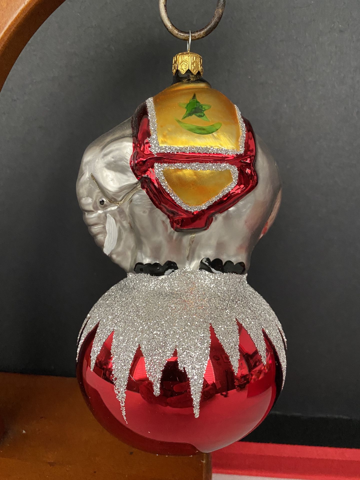 Christopher Radko 1990’s Vintage Glass Christmas Ornament 