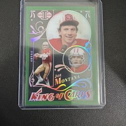 2022 Panini Illusions #KC-12 King Of Cards Joe Montana