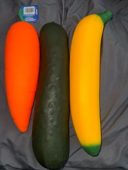 Banana pickle carrot squishy