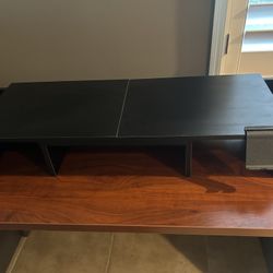Black Dual Monitor/desk Riser
