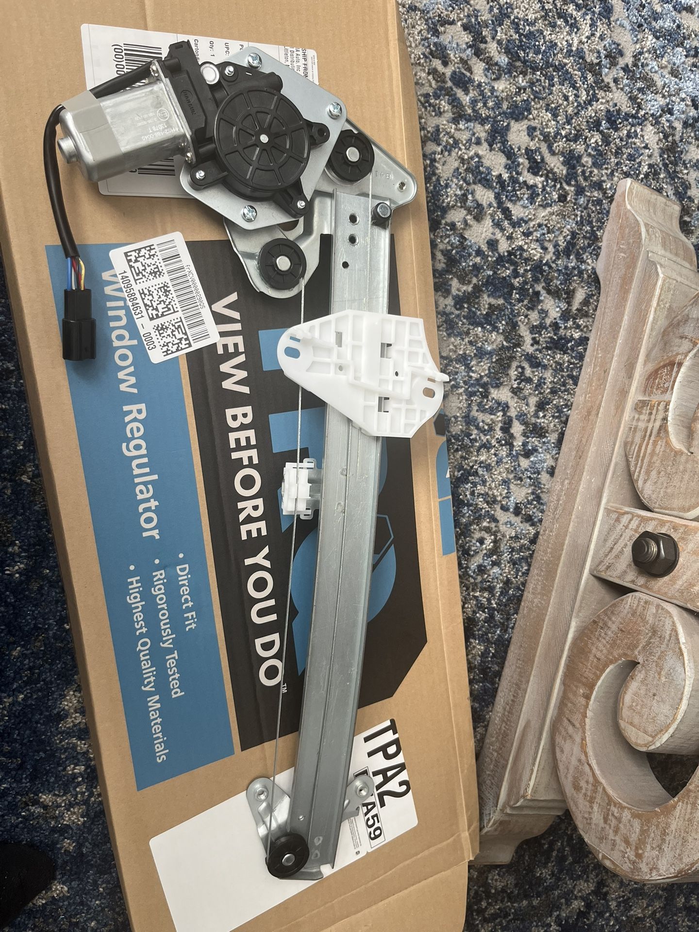 2017 Honda Accord Passenger Side Door Regulator