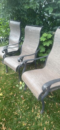 Aluminum chairs three