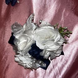 Wrist Corsage and Boutonniere Set Artificial flowers