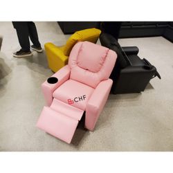 Kids Recliner Chair With Cup Holder //  colors available