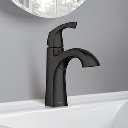 WaterSense High-arc Residential Handle Bathroom Sink Faucet