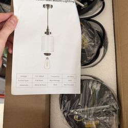 Set of three pendant lights