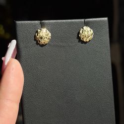 DISC NUGGET EARRINGS