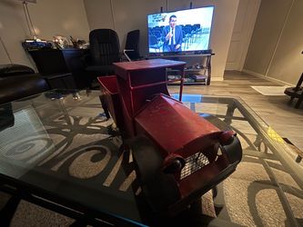 Vintage Red Metal Toy Car Replica
