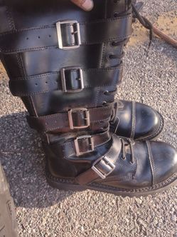 Goth combat boots size 12