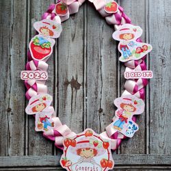 Strawberry Shortcake Graduation Lei
