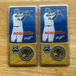 (2) Jackie Robinson Collectible Coin (Only Available at Dodger Stadium) Unopened Pkg