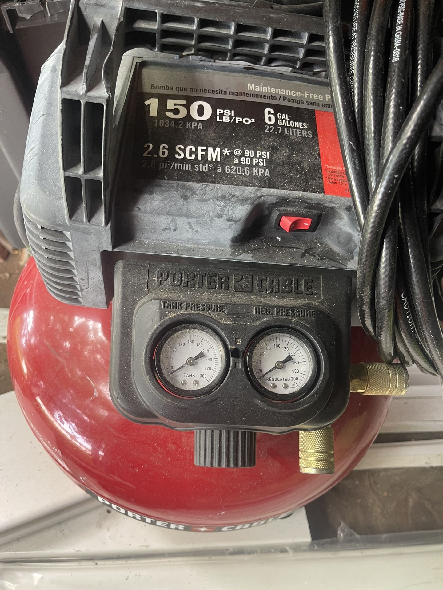 6 Gal. Portable Electric Air Compressor with 16-Gauge, 18-Gauge and 23-Gauge Nailer 3 Tool Combo Kit