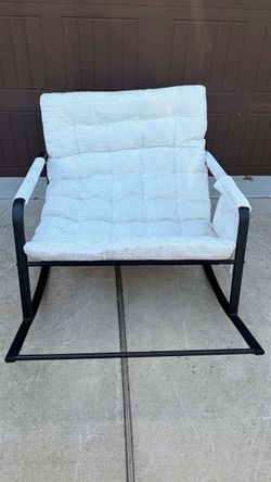 Modern Accent Chair with Metal Frame
