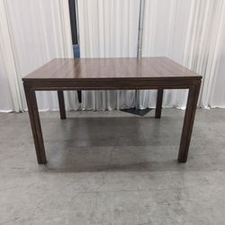 Rectangular Dark Wood Grain Dining Table