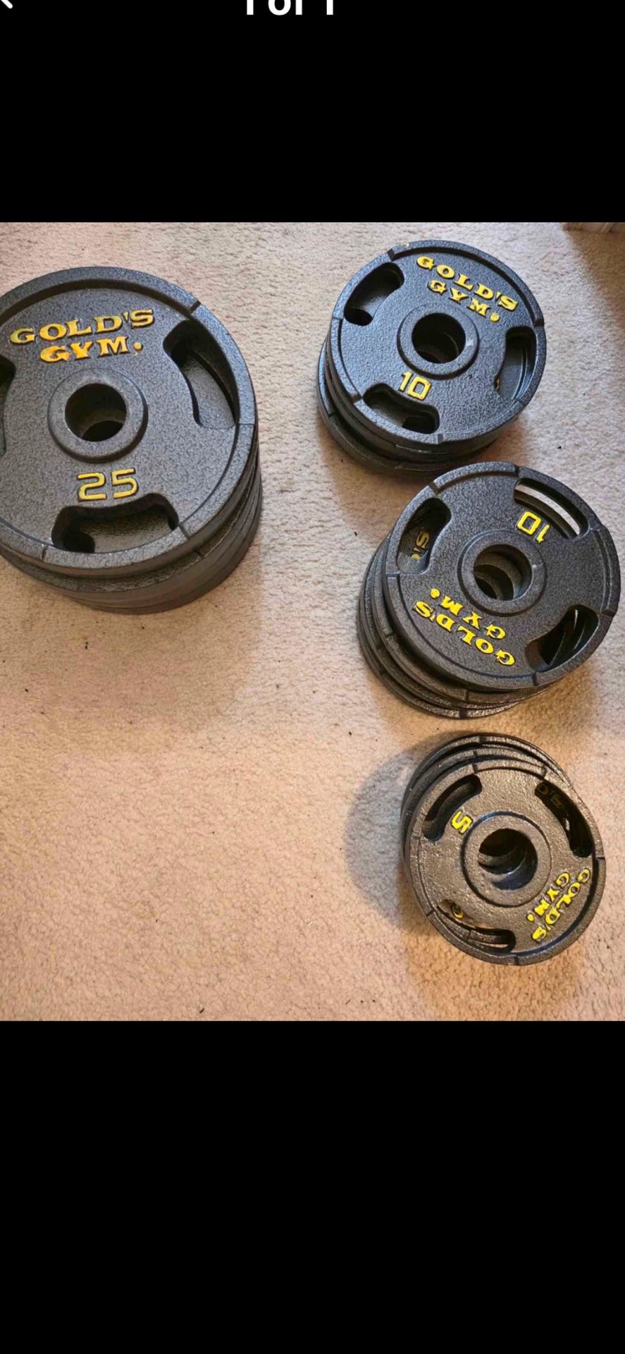 Like New 200 Lbs Olympic Weights Plates