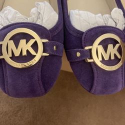 michael kors flats purple