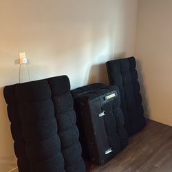 Black Upholstered Loveseat