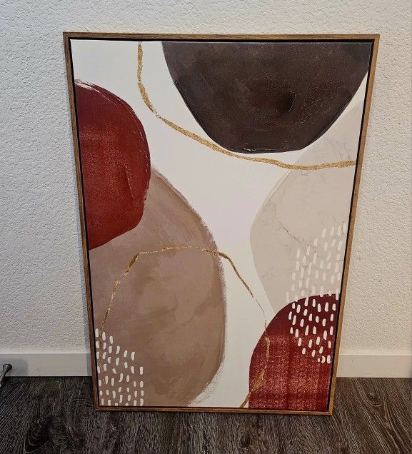 ABSTRACT WALL ART ON CANVAS