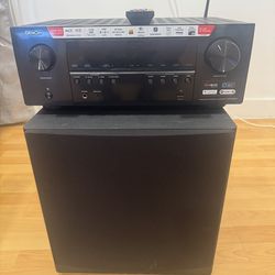 Denon AVR-S960H 7.2 AV Receiver &  12” inch JBL SUBWOOFER