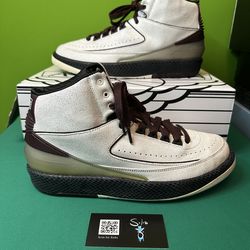 Air Jordan 2 Retro x A Ma Maniere “Airness” USED Size 11 OG ALL DO7216-100