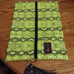 Neon Moccasin Make Up Junkie Bag