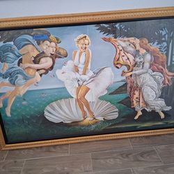 Marilyn Monroe.  A star is born framed picture.