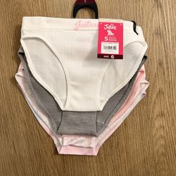 Justice Girls Oh So Soft Seamless Bikini Undies, 5-Pack
