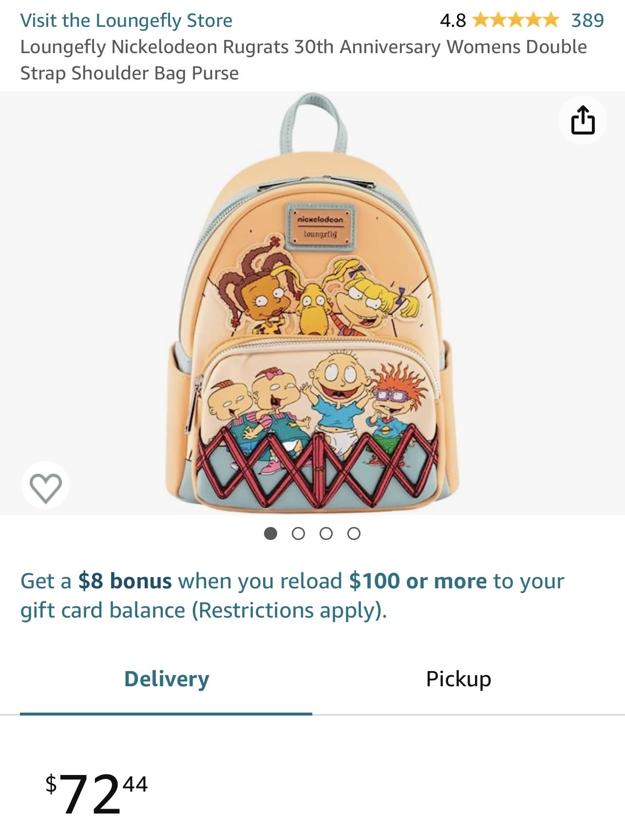 Loungefly Nickelodeon Rugrats 30th Anniversary Womens Double Strap Shoulder Bag Loungefly Nickelodeon Rugrats 30th | Mercari main image 2