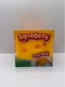 Sunny Days Jumbo Squeezy Cheese Yellow Squishy Toy Stress Relief Fun NEW🧀